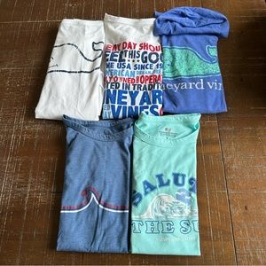 5 Vineyard Vines Graphic Tees BUNDLE